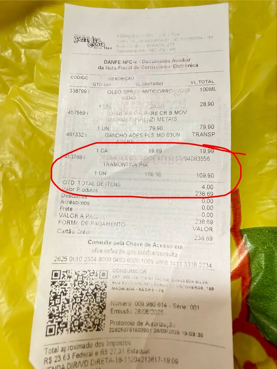 Cuba em inox NOVA 64840854067202124