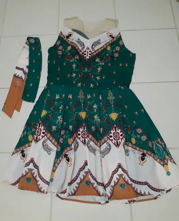 Vestido Floral Verde - Foto 3