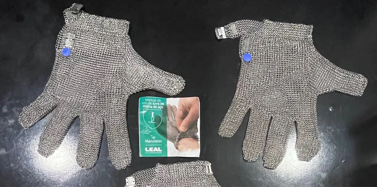 Luvas de Aço - Proteção e Durabilidade tamanhos (M) (G) - Foto 4