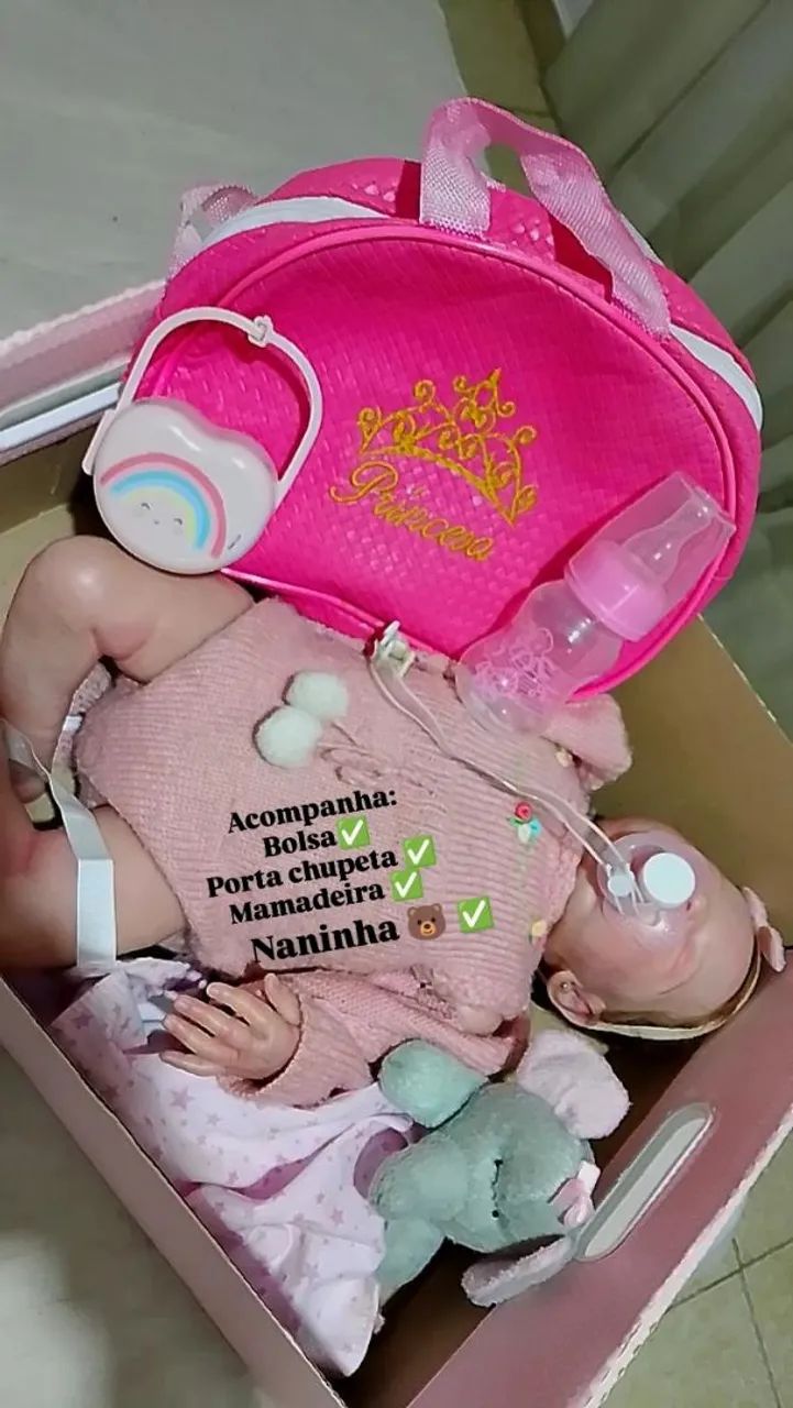 Boneca bebê reborn realista - Foto 4