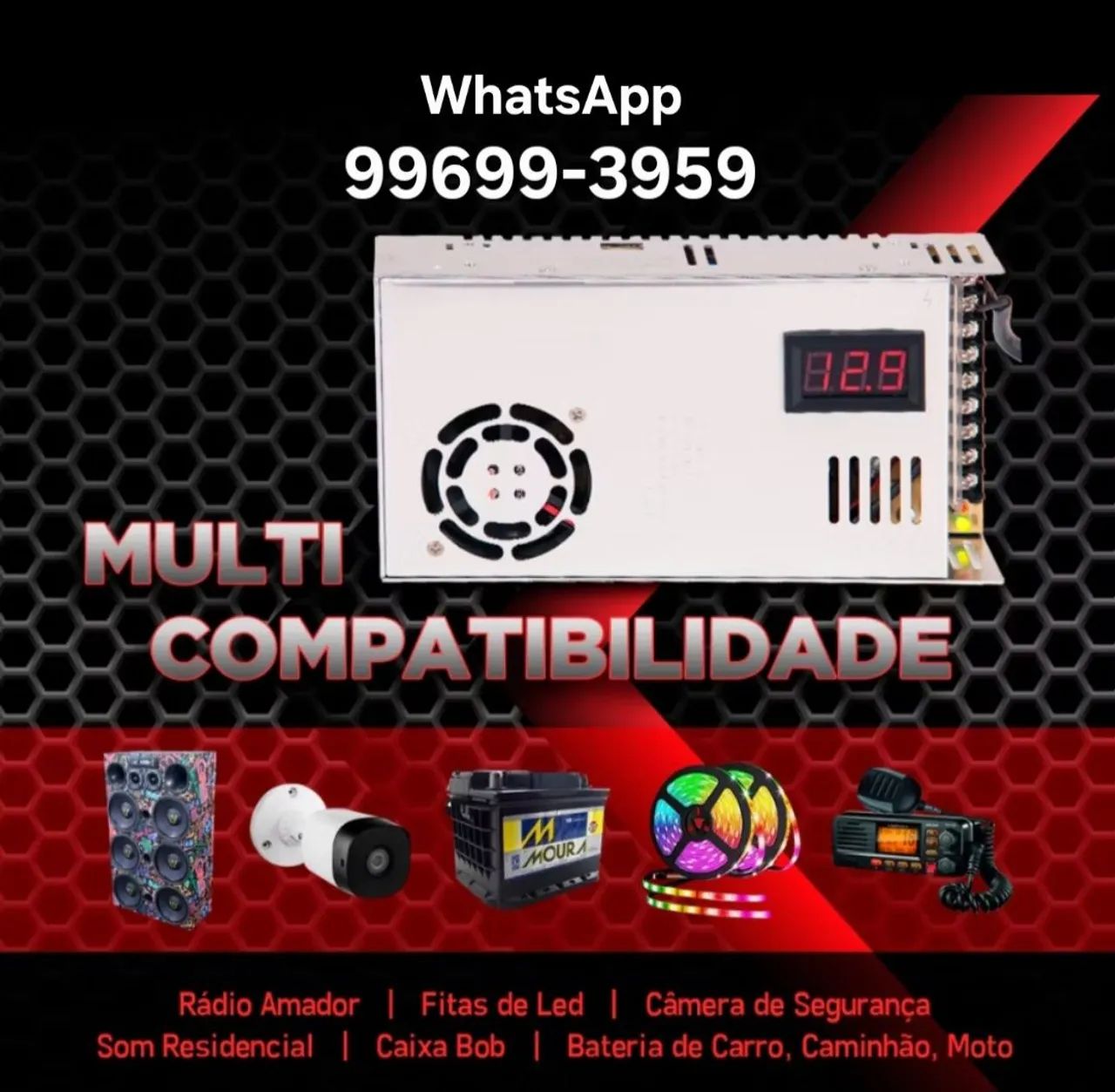 Fonte chaveada 50 e 120 Amperes - Bivolt - Foto 3