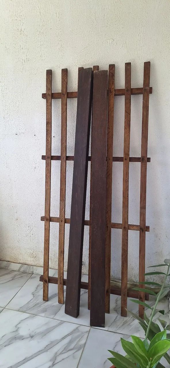 Cama de solteiro madeira de lei - Foto 5