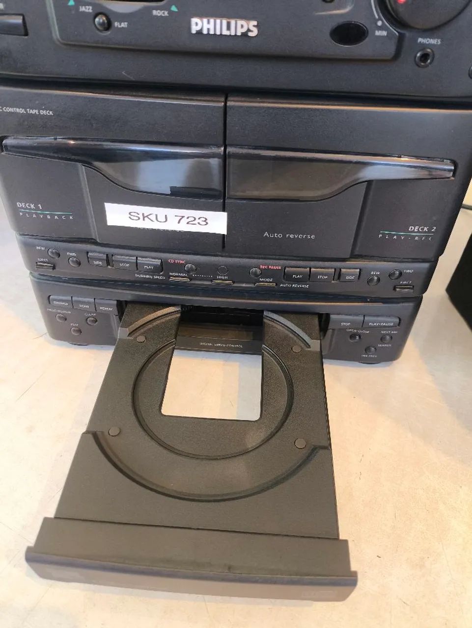 Som Philips FW-46/21 HIF-FI DOUBLE KARAOKÊ PARA REPARO OU