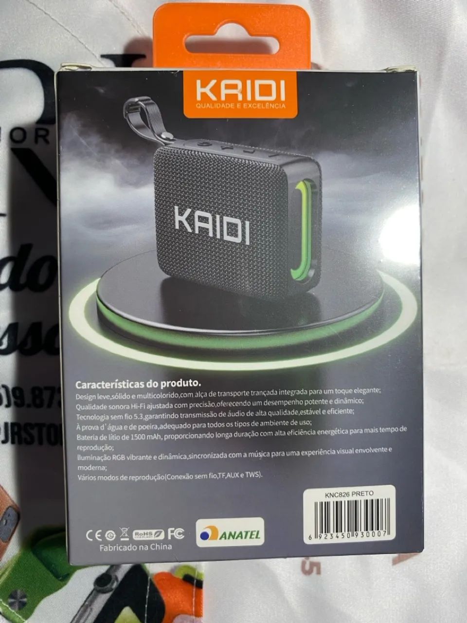 Caixa de Som Bluetooth Kaidi KNC826 - Som Compacto e Portátil - Foto 3