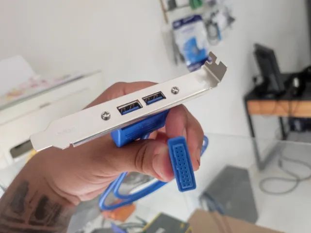 Conector USB 3.0 P/ gabinete - Novo - Foto 4