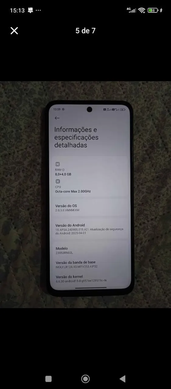 Redmi 12 funciona perfeitamente 256 gb tá funcionando perfeitamente