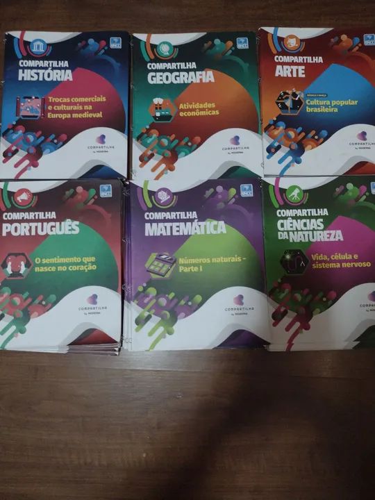 Livros Didáticos - Compartilha - 6 ano - usados. 