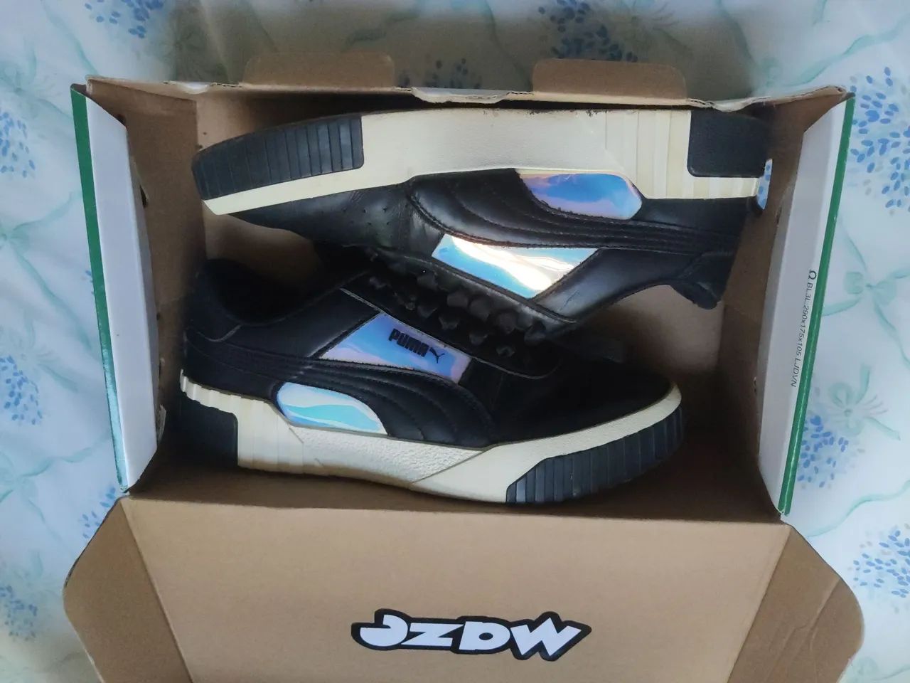 Tênis Puma Feminino Preto Cali Glow n° 35 - Foto 5