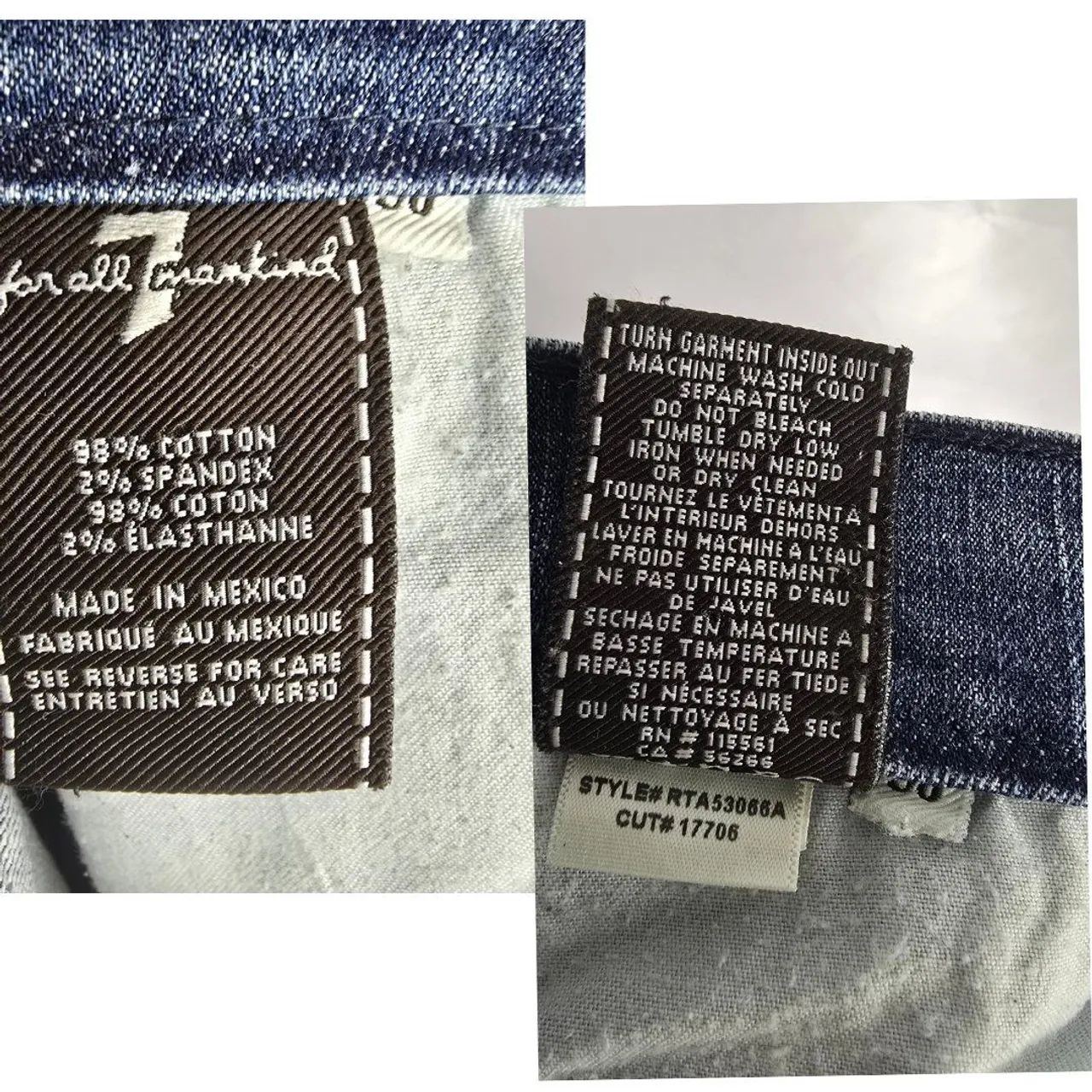 Calça Jeans 7 for All Mankind Azul - Original - Foto 5