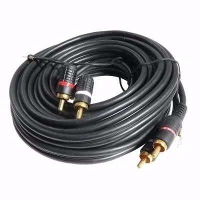 Cabo Rca 5m Preto Kx3 Automotivo Som Carro Intalaçao Som Trio Bob Potencia - Foto 2