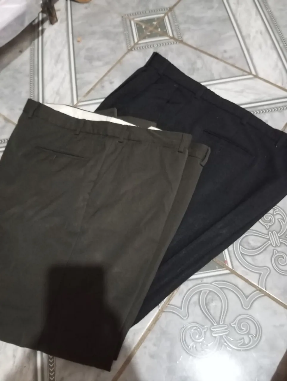 Calças Sociais - Preto e Marrom