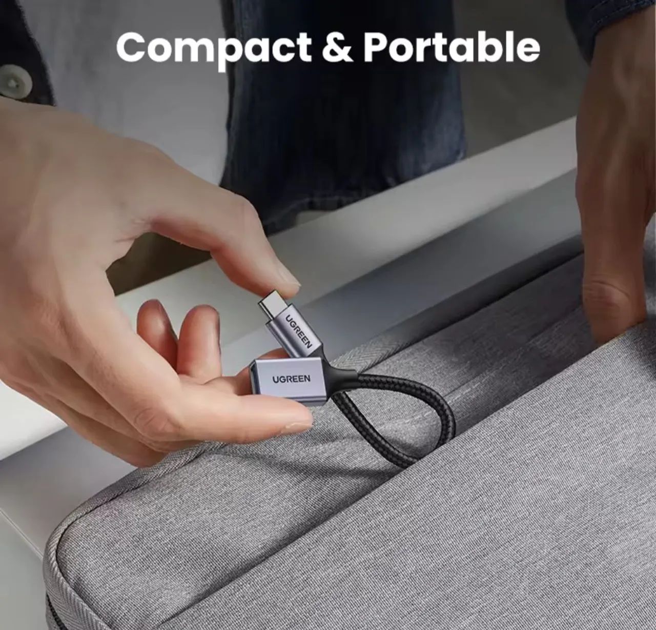 Cabo Adaptador OTG USB-A para USB-C UGREEN 3.0 - Foto 2
