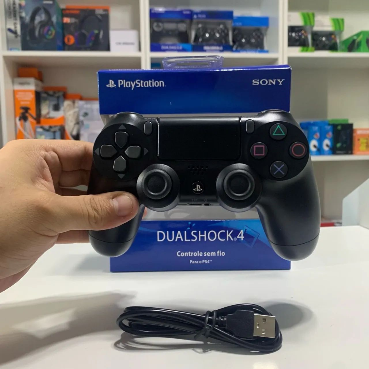 Controle para PS4 Bluetooth sem fio - novo e com garantia 