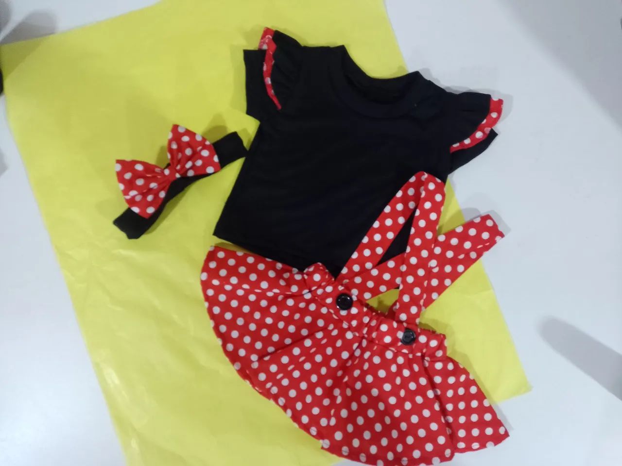 Fantasia Minnie Vermelha Infantil - Foto 4