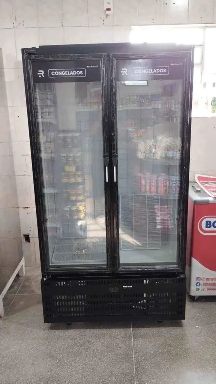 Balcão expositor auto serviço 2 portas congelados Refrimate - Marcos