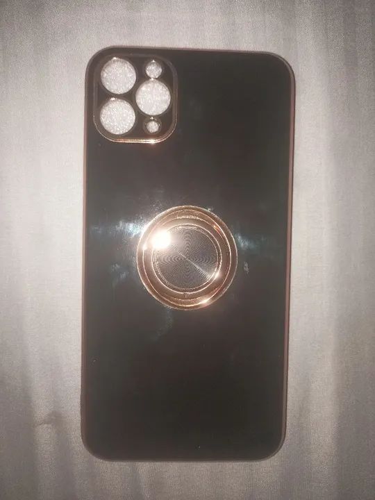 Capinha para iPhone com anel de apoio