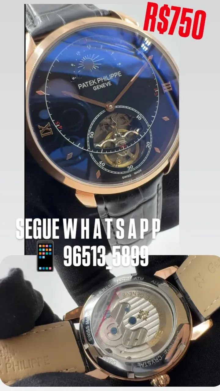 Relógio PATEK PHILIPPE GENEVE TOURBILLON AUTOMÁTICO  - Foto 2