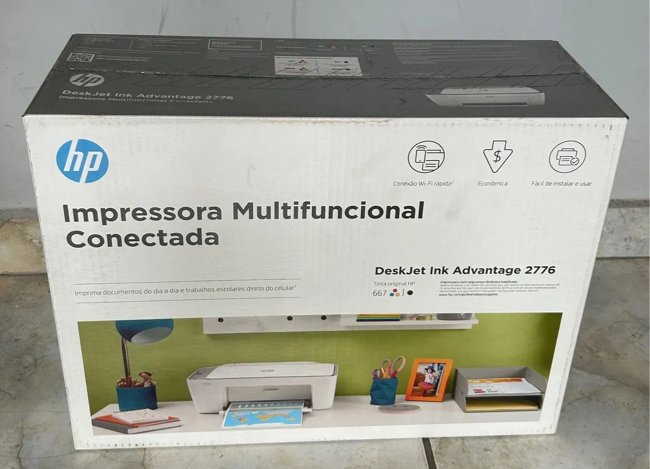 Multifuncional HP 2776 nova na caixa