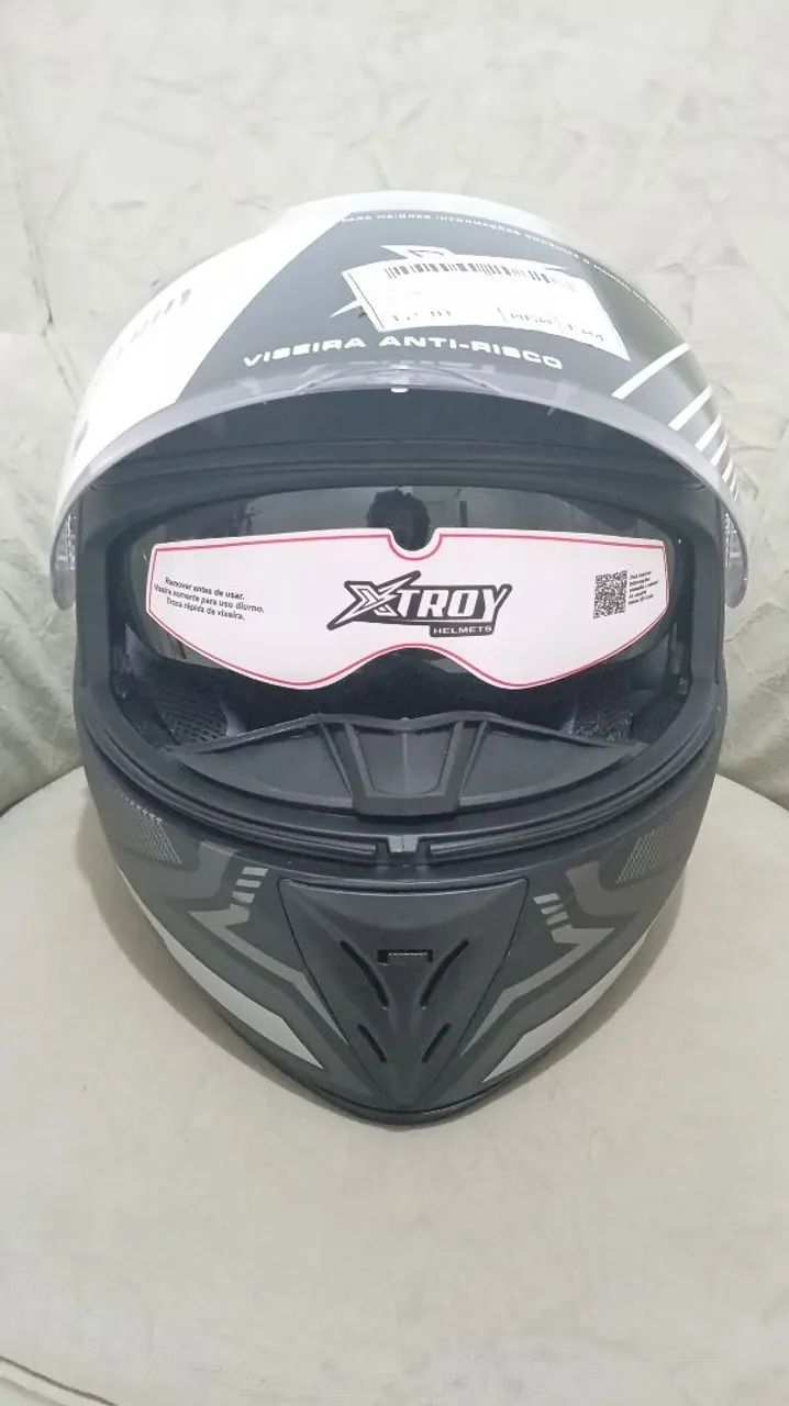 Capacete xtroy tamanho 60 com óculos NOVO - Foto 6