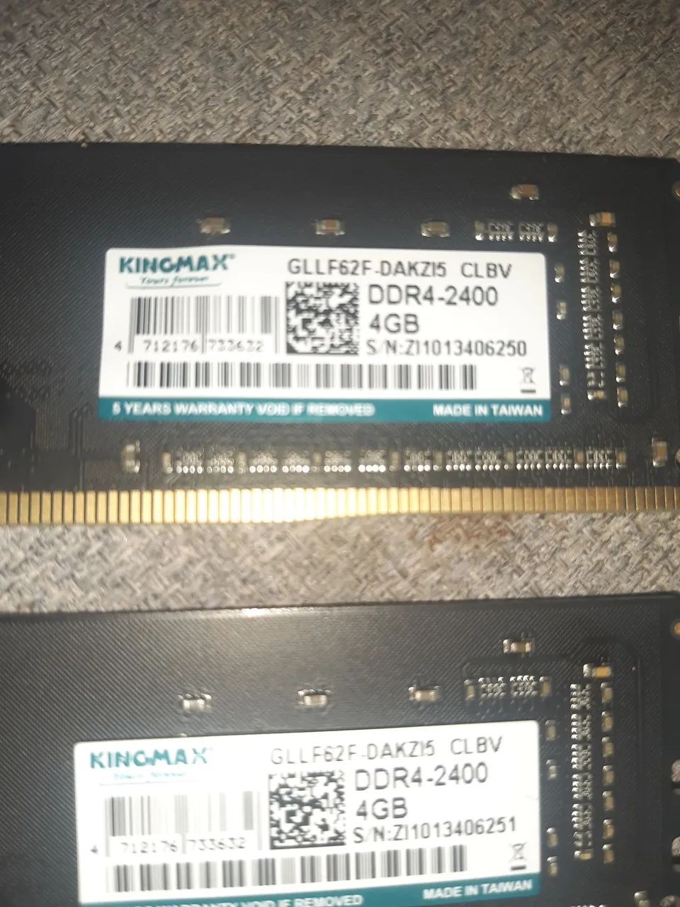 DDR4-2400 4GB Memory64308003910915121