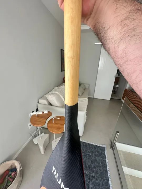 Remo canoa havaiana rum carbono pouco uso - Foto 2