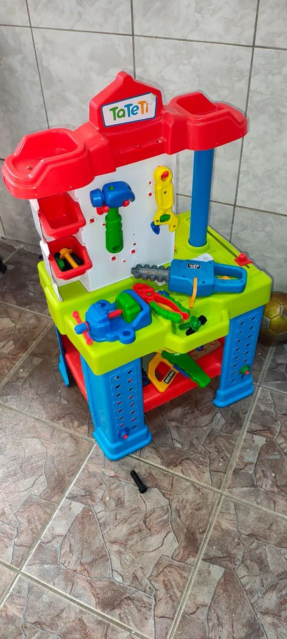 Bancada de ferramentas infantil tateti 