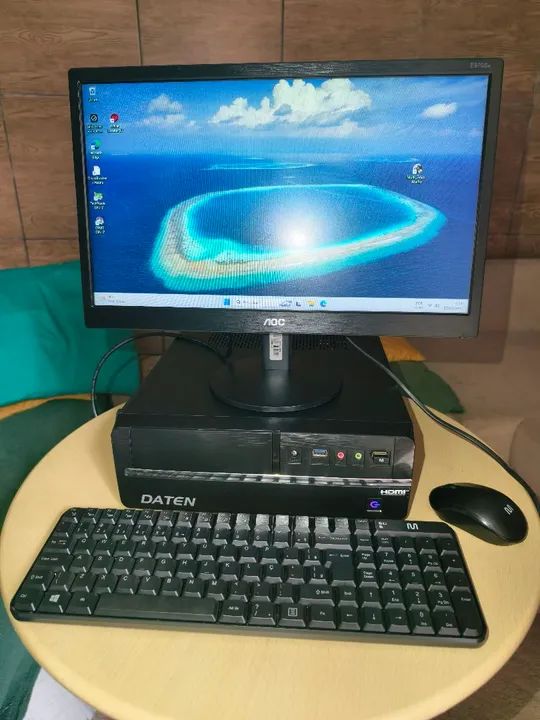 COMPUTADOR DESKTOP COM MONITOR AOC LED 18.5 POLEGADAS  - Foto 3