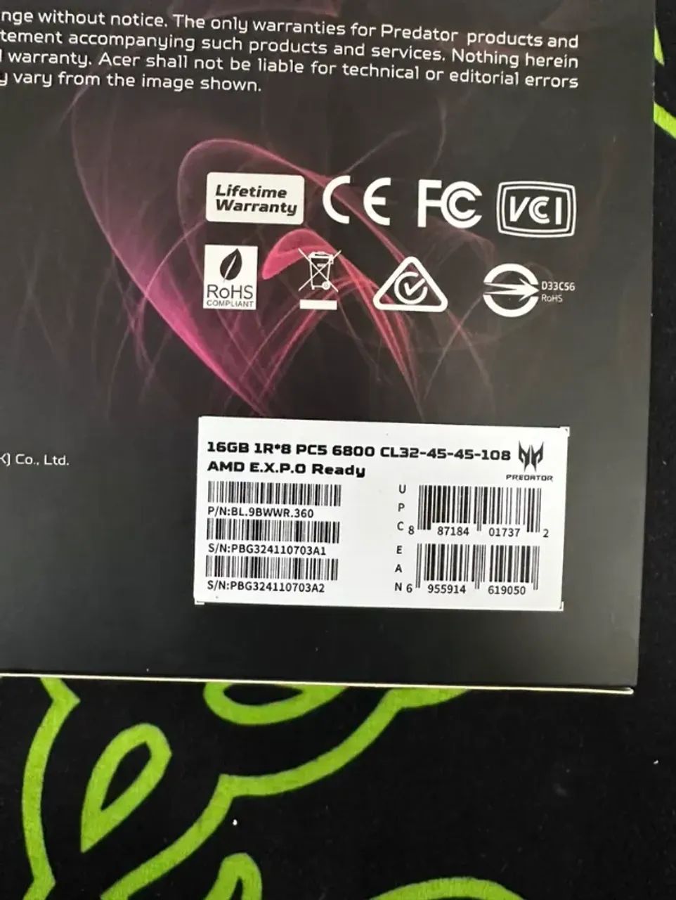 Kit Memória RAM 16x2gb DDR5 6800mhz - Intel/AMD - Foto 4