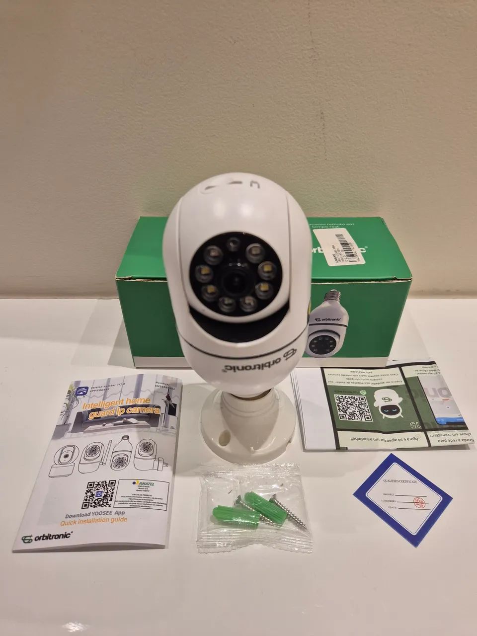 Câmera de segurança panorâmica wifi com rastreio de movimento - Foto 3