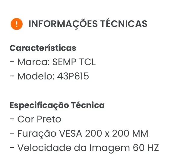 TV43 Semp TCL - Foto 4