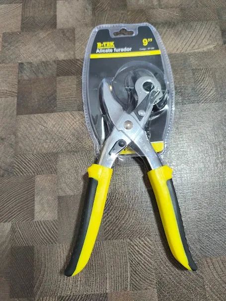 Alicate Vaador e Furador  9 polegadas Artesanato profissional 5 mm Couro 6 furos
