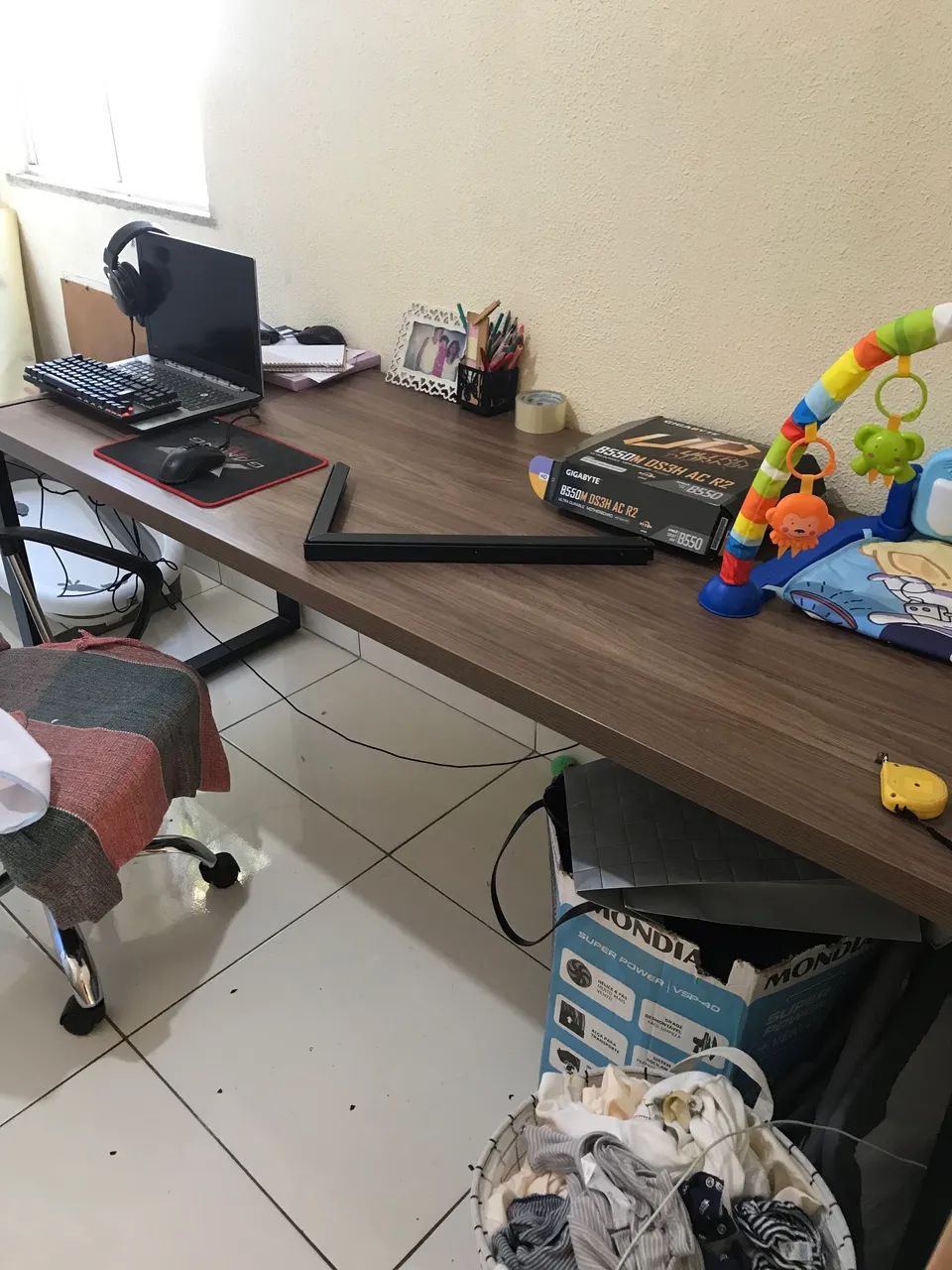 Mesa Para Escritório Diretor 1,90m Kappesberg Carvalho - Foto 2