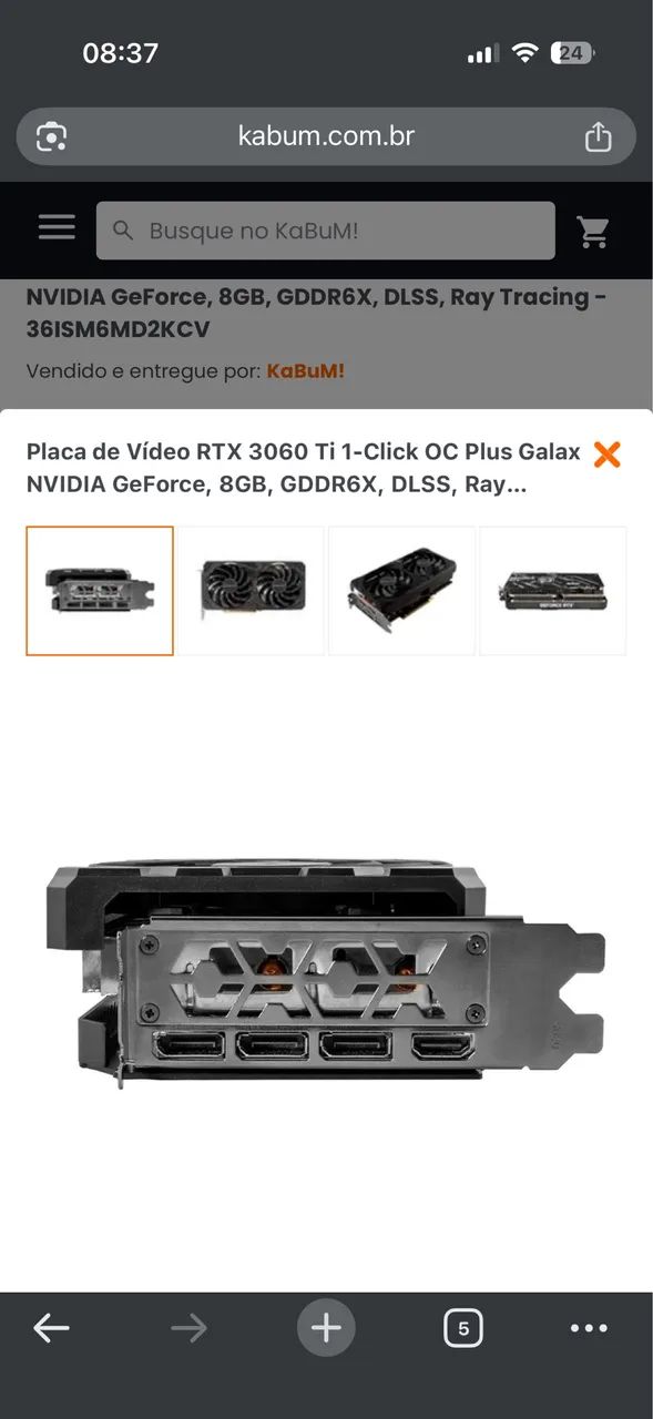 RTX 3060 TI 8gb GDDR6X - Foto 2