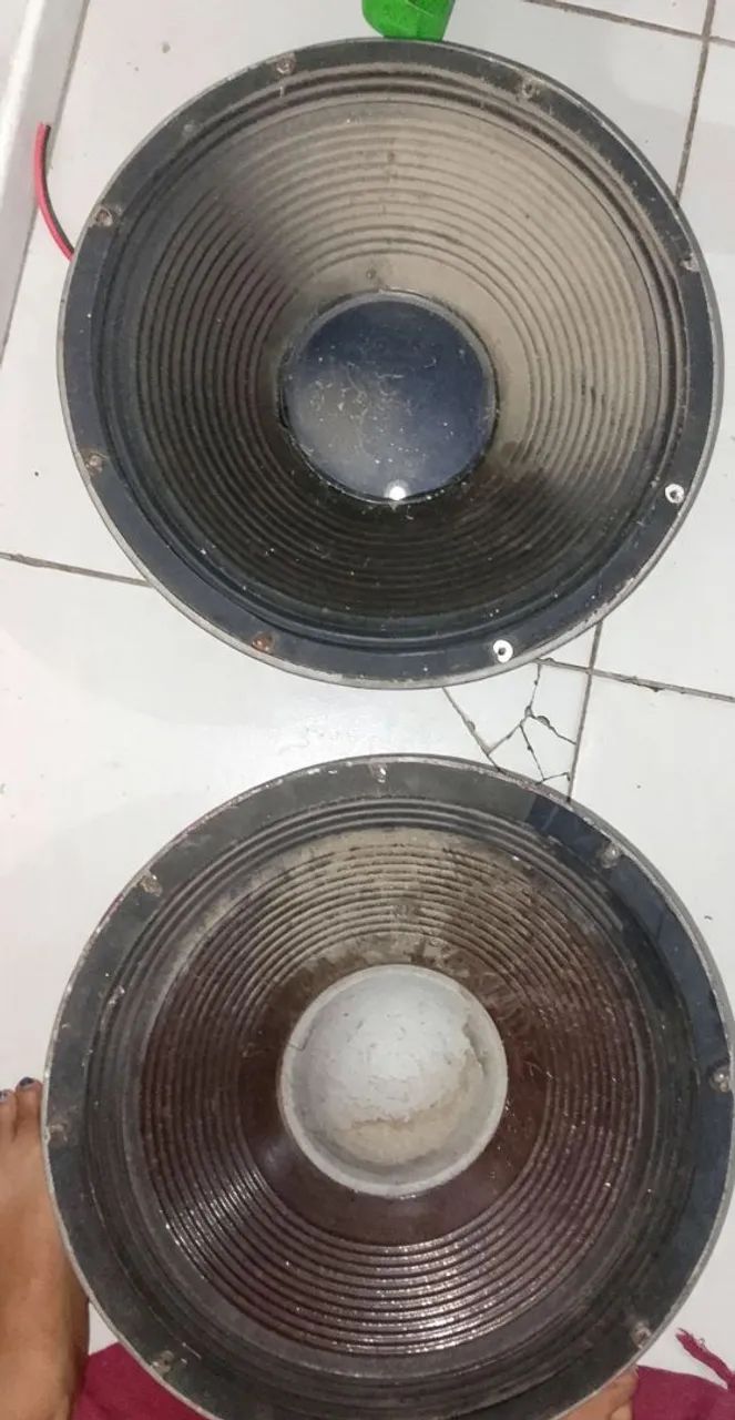 Par Auto falante 15 polegadas - Gambin 400w + keybass ambos 8 Ohms - Foto 2