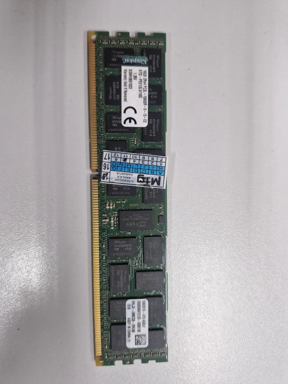 Memória ram Servidore 16gb ddr3