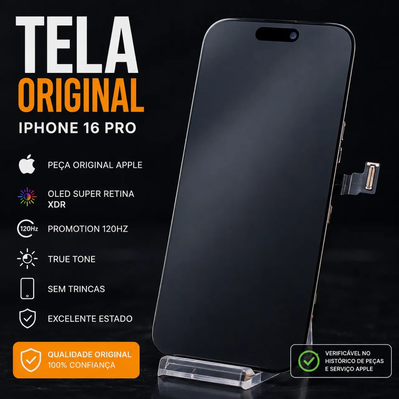 TELA ORIGINAL IPHONE 16 PRO