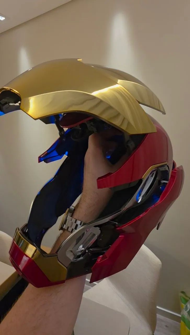 Capacete Homem de Ferro Mk50 Eletrônico com Comando de Voz - Foto 2