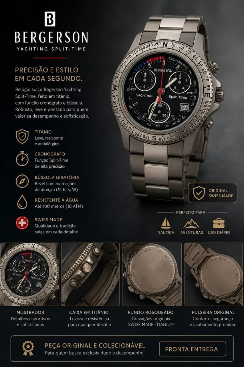 Relógio Suíço Begerson