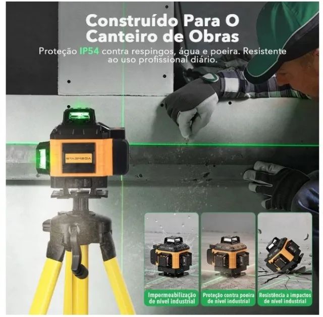 Nível a laser com tripé - Foto 5
