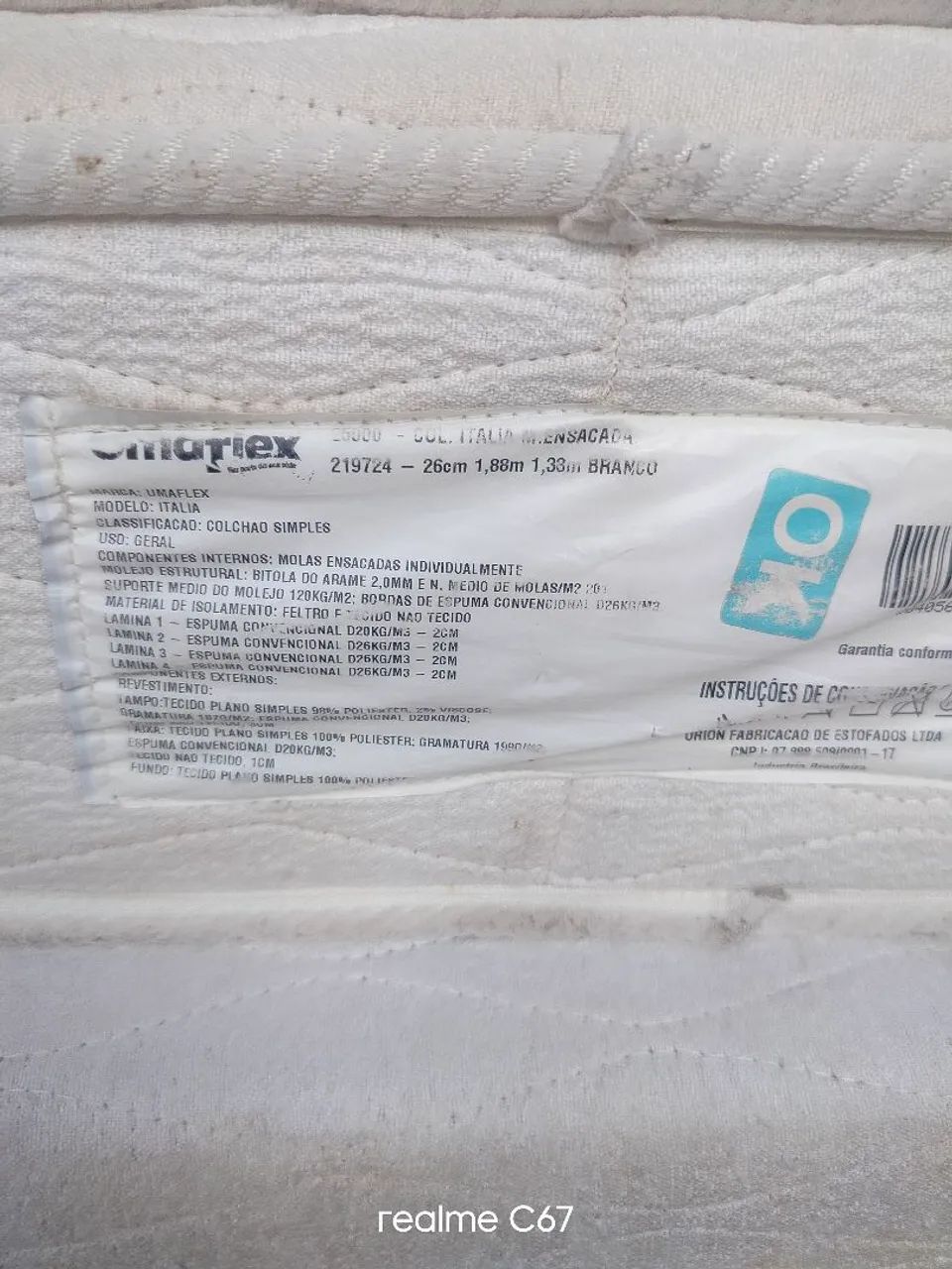 Cama box casal padrão com colchão e cabeceira  - Foto 4