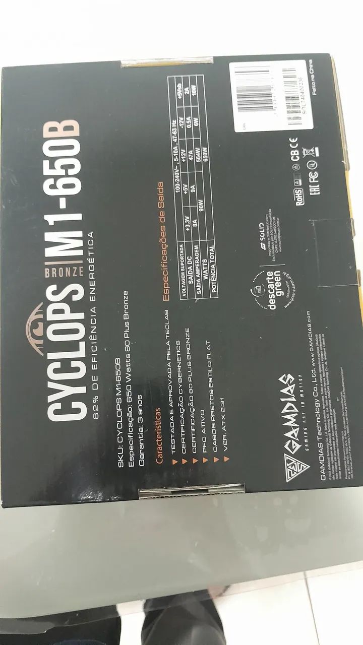 Fonte gamer 650 - Foto 4