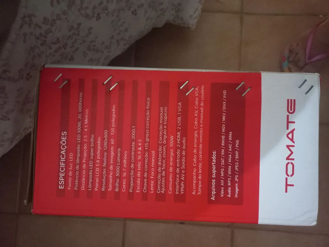 Aparelho projetor 
