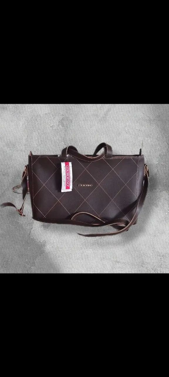 Bolsa couro fino 