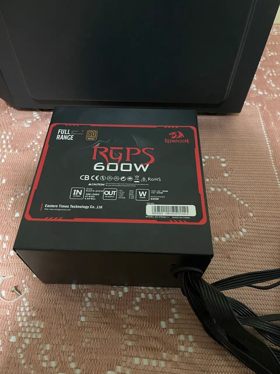 FONTE GAMER REDRAGON 600W - Foto 2