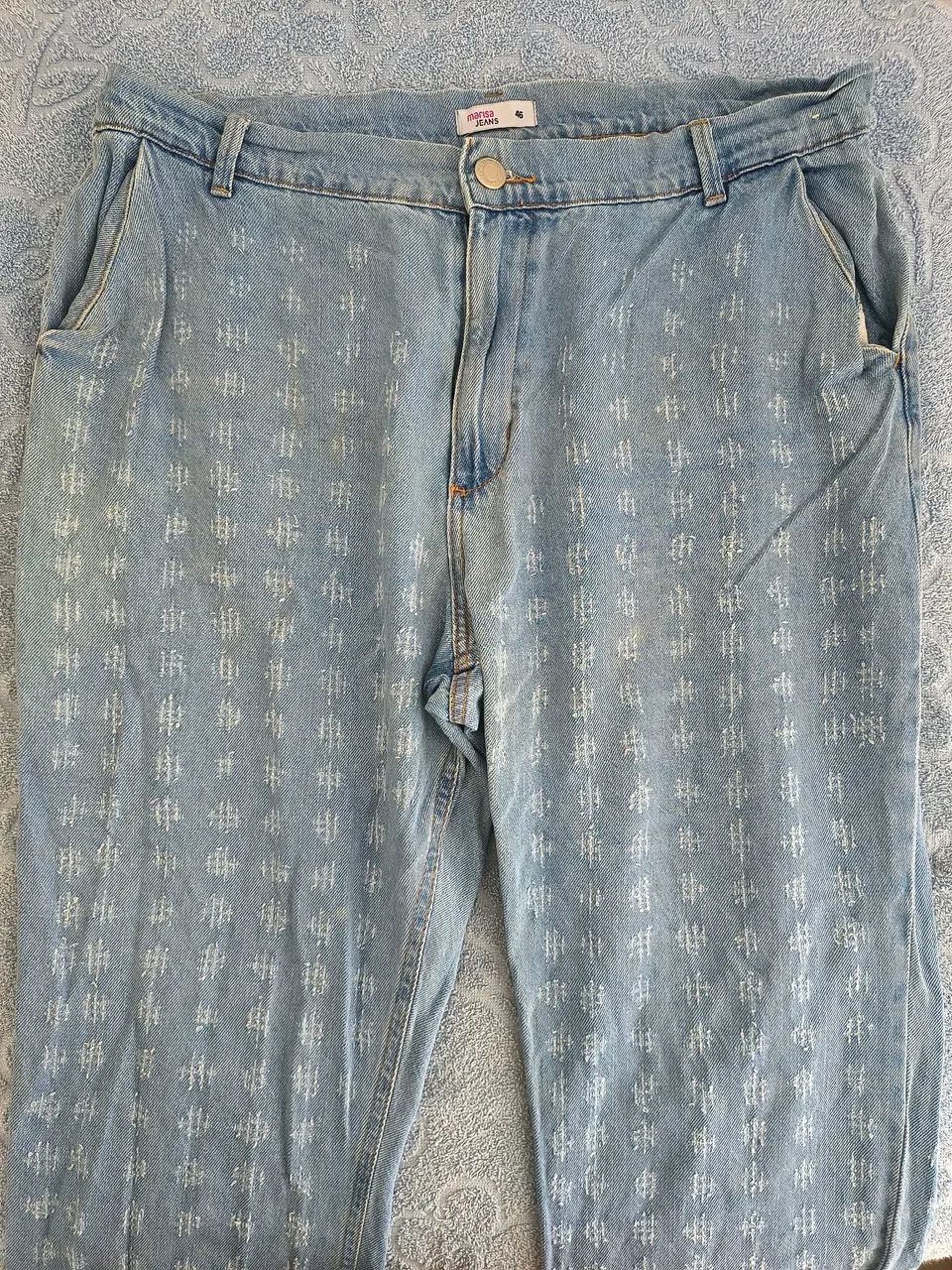 Calça Jeans Lavagem Clara com Texturas sem Lycra - Foto 2