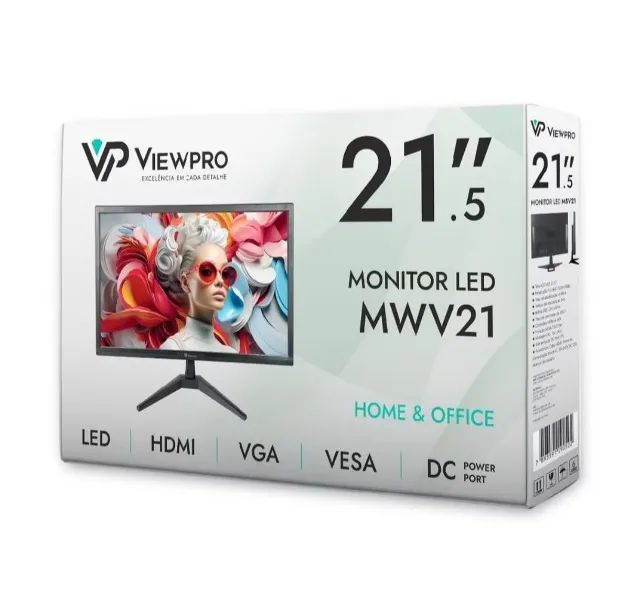 MONITOR VIEWPRO 21.5" LED FULL HD - NOVO E LACRADO!  - Foto 3