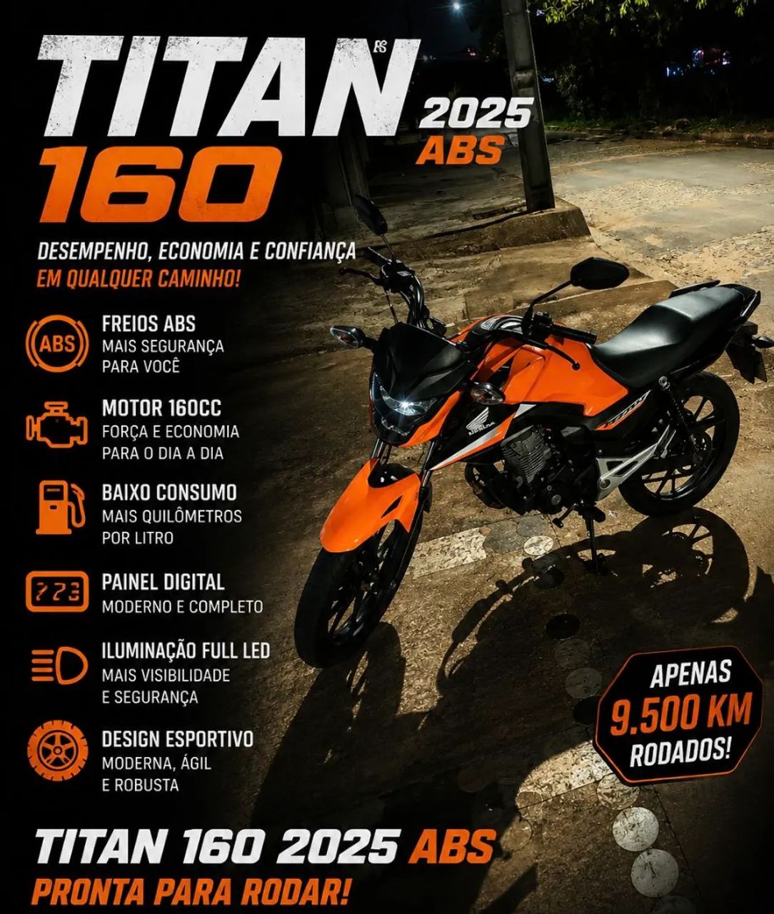HONDA TITAN 160 ABS 2025