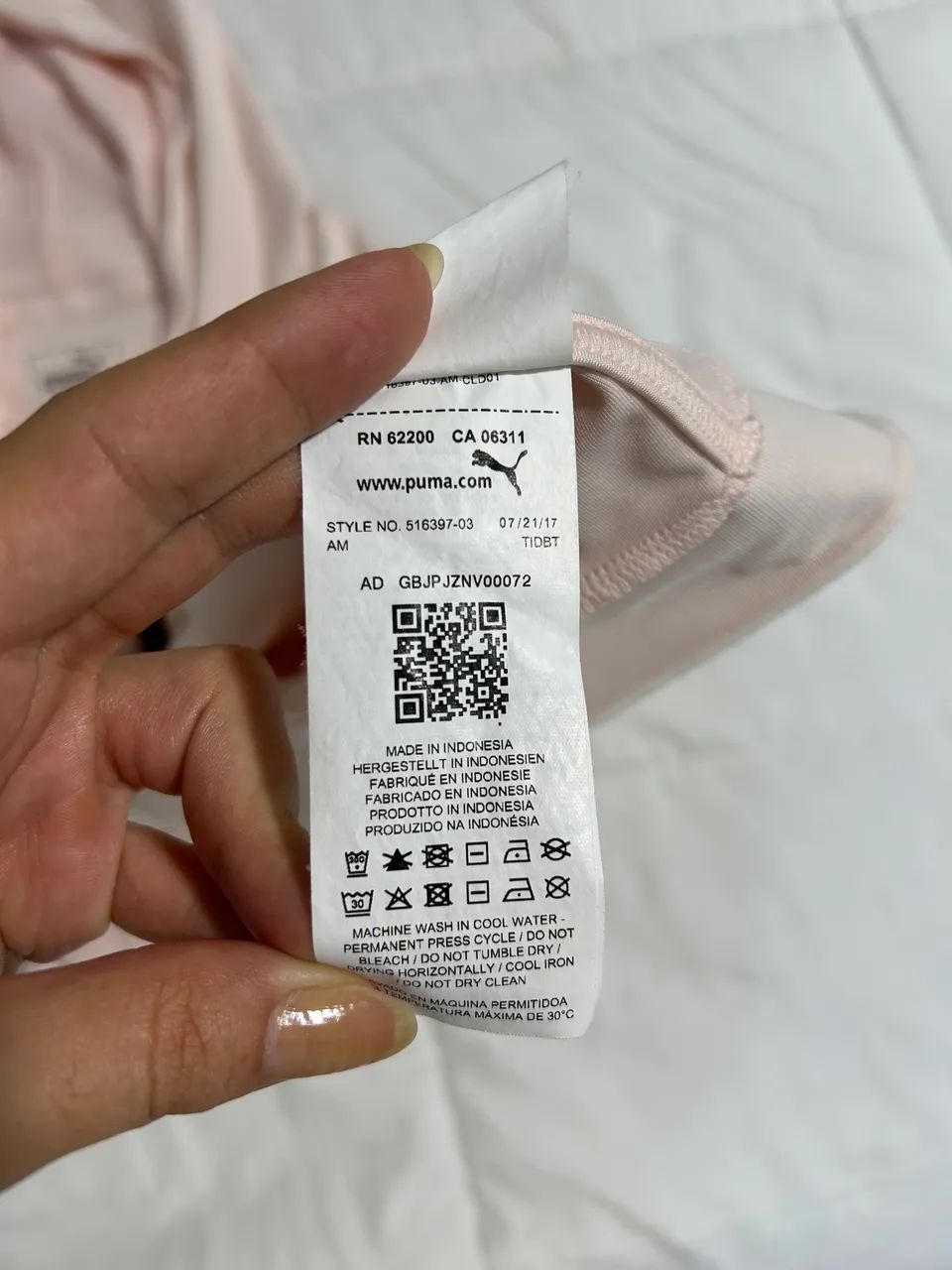 Colete PUMA rosa claro com capuz  - Foto 3