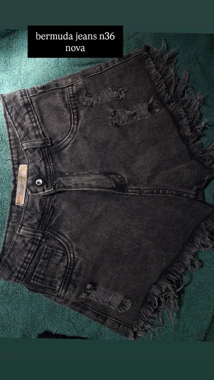bermudas jeans n36 - Foto 2