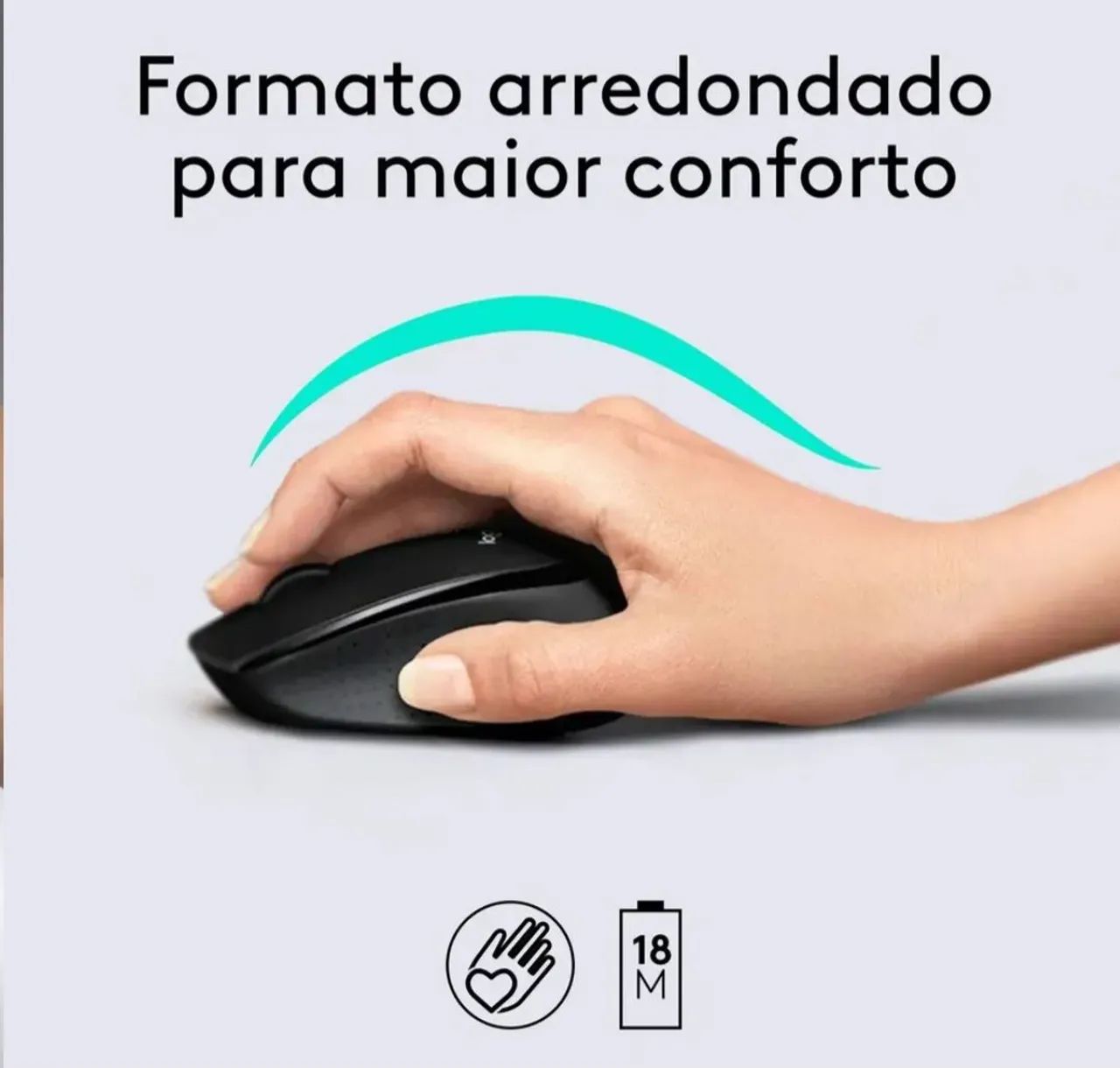 Combo Mouse e Teclado Sem Fio Logitech MK345 - Foto 4